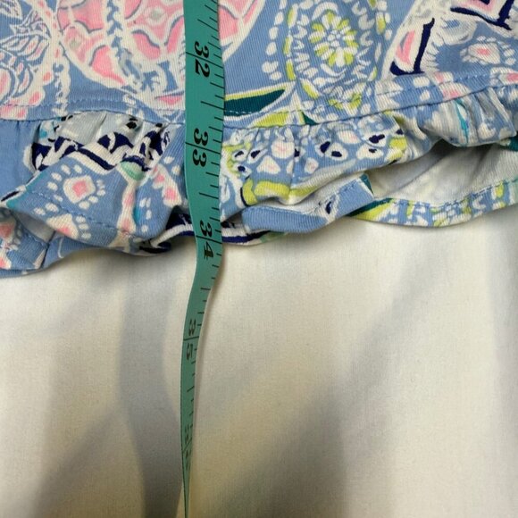 Lilly Pulitzer Jessalynn Romper Blue Peri Lapis Lantern L EUC - Picture 9 of 16